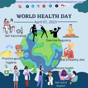 World health day 2023, healthy living, health tips, healthy diet, regular exercise, get vaccinated, practice good hygiene, sound mental health, self care and support, WHO theme, World health organisation, World health organization